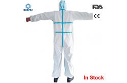China Anti Virus Disposable Protective Suit Breathable Customized Weight Size supplier