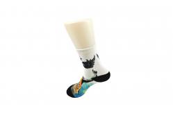 China Polyester/ Spandex / Elastane  Make to order  3D-Printing Socks supplier