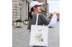 China Customized Zipper Canvas Grocery Bags With 1 Pocket & Stationery Storage supplier