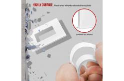 China Rectangular Plastic 1 Gang Wall Plate Screwless Matte Finished supplier