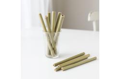 China 15cm Reusable Bulk Bamboo Drinking Straws Compostable Smoothie Straws For Juices supplier
