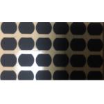 Matte Black Irregular Shape Mylar Polyester Film 0.3mm Silicone Coated Fabric for sale
