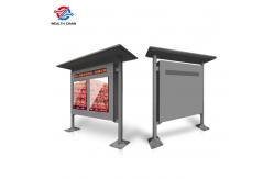 China Canopy Design Outdoor LCD Totem With 55inch Dual Screens + Led Sign supplier