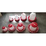 Plastic Broiler Chicken Feeder Chicken Feeding Line Parts White Red for sale