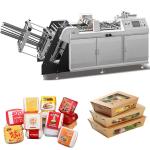 Bento Hamburger Box Making Machine Automatic PE Coated Carton Box Maker Machine for sale