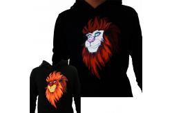 China Couple LED Flashing T Shirt With Lion Pattern Unisex 100% Cotton supplier
