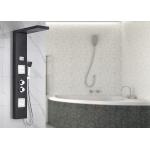 Dual Handle Control Bath Shower Panels Black Painting Appearance ROVATE for sale
