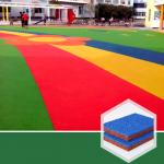 Environmental Playground Wetpouring Surface Chips Epdm Rubber Granules Red Color for sale