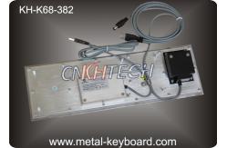 China Panel Mount Metal Industrial PC Keyboard with Waterproof Trackball supplier
