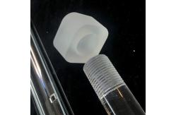 China Threaded Machining Quartz Glass Nuts And Tubes For High Temperature Environment supplier