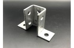 China Strut Framing System Flat Plate Post Base Unistrut Fitting supplier