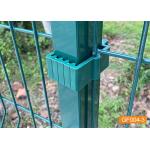 Rectangle Post PE Coating 50*200mm Wire Mesh Security Fence for sale