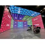 Programmable HD HQ 1R1G1B 4.81mm Transparent LED Screen Digital Signage Stand