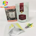 Aluminum Foil Tea Packaging Pouch Stand Up Bags Child Proof Customized Printed for sale