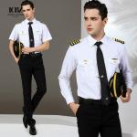 Customized Moisture-Wicking Short Sleeves Uniform for Air Hostesses in Various Colors for sale