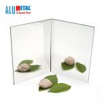 Silver A2 FR Mirror Aluminum Composite Panel 1220mm Wall Cladding ACP 0.5MM for sale