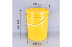 China 100% Material Used 20 Liter Empty Plastic Pails with Lid and Handle supplier