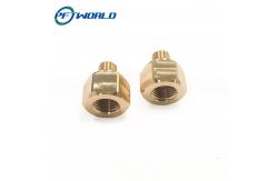 China Electronic Turning CNC Brass Parts 5 Axis Zinc Titanium Plating supplier