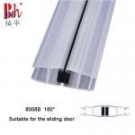 10mm 180° PVC Magnetic Shower Door Strip With Aging Resistance for sale