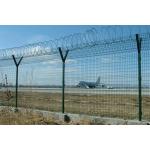  High Quality Galvanized And Powder Coated Welded Wire Mesh Fence Airport Security Fence Design With Barbed Wire for sale