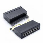 1U  8 Port CAT6 STP Rack Mount Patch Panel With Shielded for sale