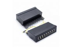 China 1U  8 Port CAT6 STP Rack Mount Patch Panel With Shielded supplier