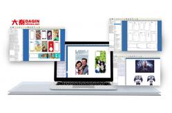 China Make Customized Picture Stickers Daqin Cutting Machine For Phone Or Laptop supplier
