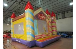 China Waterproof Funny Inflatable Jump House 5 X 5m , Kids Bounce House Silk Printing supplier
