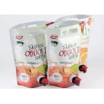 Aluminum Foil Drink Juice Pouch With Spout , 1.5L 3L 5L Wine Liquid Bib Bag In Box for sale