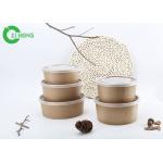 Disposable Kraft Paper Salad Bowl 500ml Take Away Various Colour Printing Bowl for sale