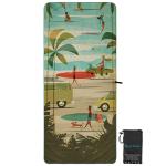 Customized Microfiber Embroidered Beach Towel For Sports Swimming Travel Yoga for sale