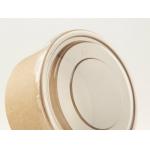 Restaurant Disposable Paper Bowls With Lids Customized Logo Medium Size for sale