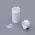 White Round Plastic Deodorant Tubes With Smooth Surface