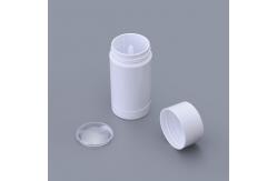 China White Round Plastic Deodorant Tubes With Smooth Surface supplier