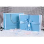 300gsm Ribbon UV Coating CMYK Recycled Paper Gift Boxes for sale