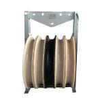 660MM Rubber Roller Five Wheels Conductor Stringing Blocks for sale