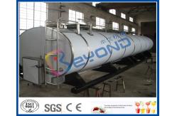 China SUS316L Horizontal Milk Transport Tank With Insulation Layer 1000L-8000L Capacity supplier