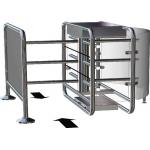 Electronic RFID Half Height Turnstile Barrier Gate With 90 Degree Rotating for sale