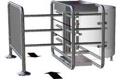 China Electronic RFID Half Height Turnstile Barrier Gate With 90 Degree Rotating supplier