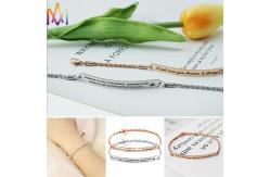 China ODM Supported SS304 Custom Engraved Womens Bracelet supplier