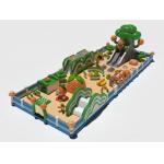 Children Playground Bouncy Inflatable Castles Green Orange 28*11*7.3m for sale