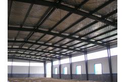 China Wide Span Steel Structure Warehouse Painted Galvanized Surface Treatment supplier