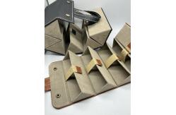China Multifunctional Canvas Foldable Sunglasses Case portable sunglasses organizer supplier