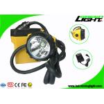 SAMSUNG Battery Led Miners Cap Lamp IP68 Waterproof 25000 Lux Brightness Rechargeable for sale