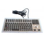 Black Ruggedized Industrial Metal Keyboard 116 Keys IP67 Waterproof for sale