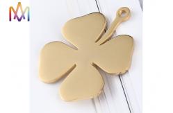China Rustproof SS304 Engraved Four Leaf Clover Pendant supplier