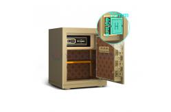 China H450mm Gold Office Lock Box Fingerprint Lock+Password+Key supplier
