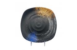 China 10.8'' Restaurant Square Melamine Dinner Plates Dinnerware Galaxy Pattern supplier