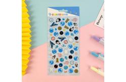 China Pet Adhesive 3D Cartoon Stickers UV Offset Printing Package Seal Stickers supplier