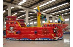 China Double Stitching Pirate Bounce House , Pirate Ship Inflatable Bouncer supplier